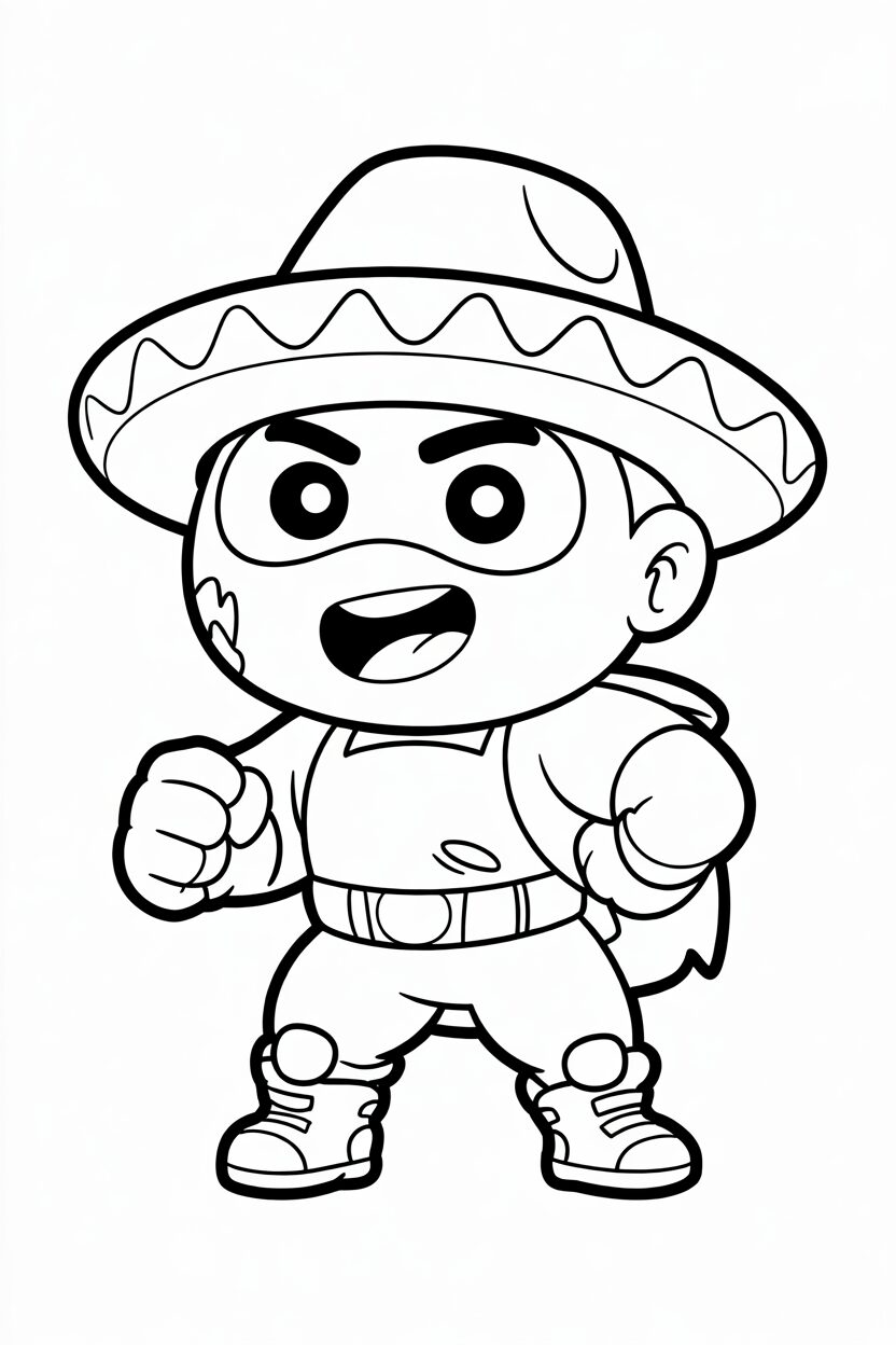 El Primo di Brawl Stars da colorare per bambini