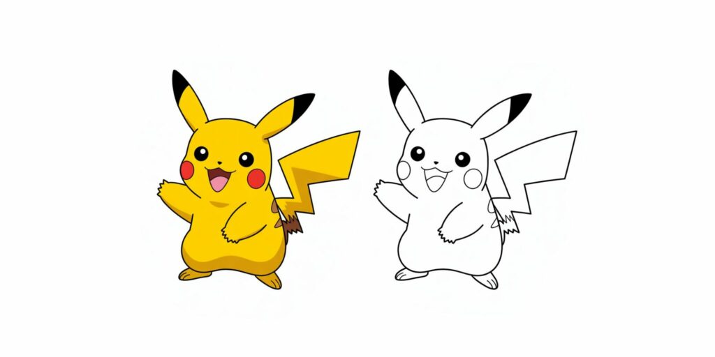 Pikachu da colorare