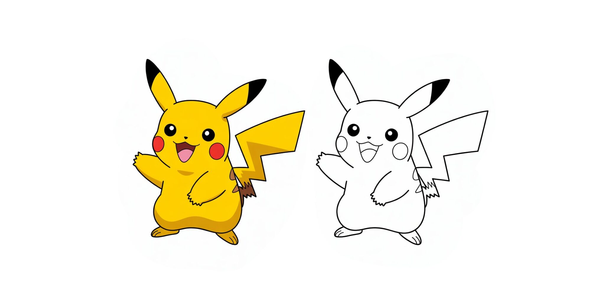 Pikachu da colorare
